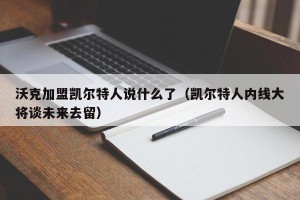 沃克加盟凯尔特人说什么了（凯尔特人内线大将谈未来去留）